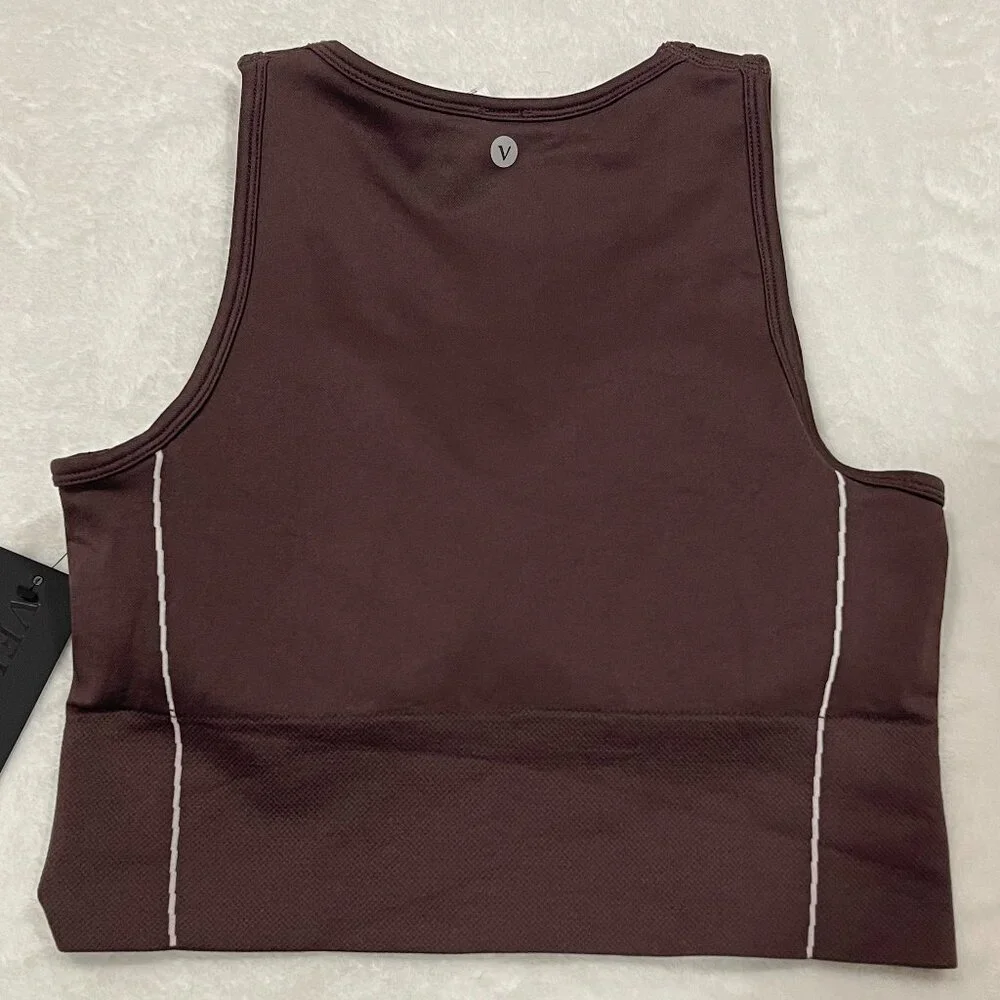 NWT Brown Sports Bra Tank Size Medium